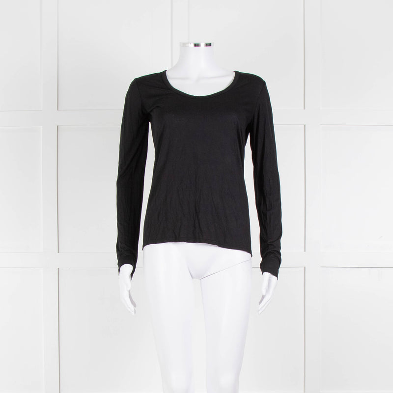 The Row Black Long Sleeve T-Shirt