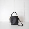 Coccinelle Black Grainy Leather Boheme Shoulder Bag