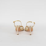 Jimmy Choo Gold Silver Heel Sandals