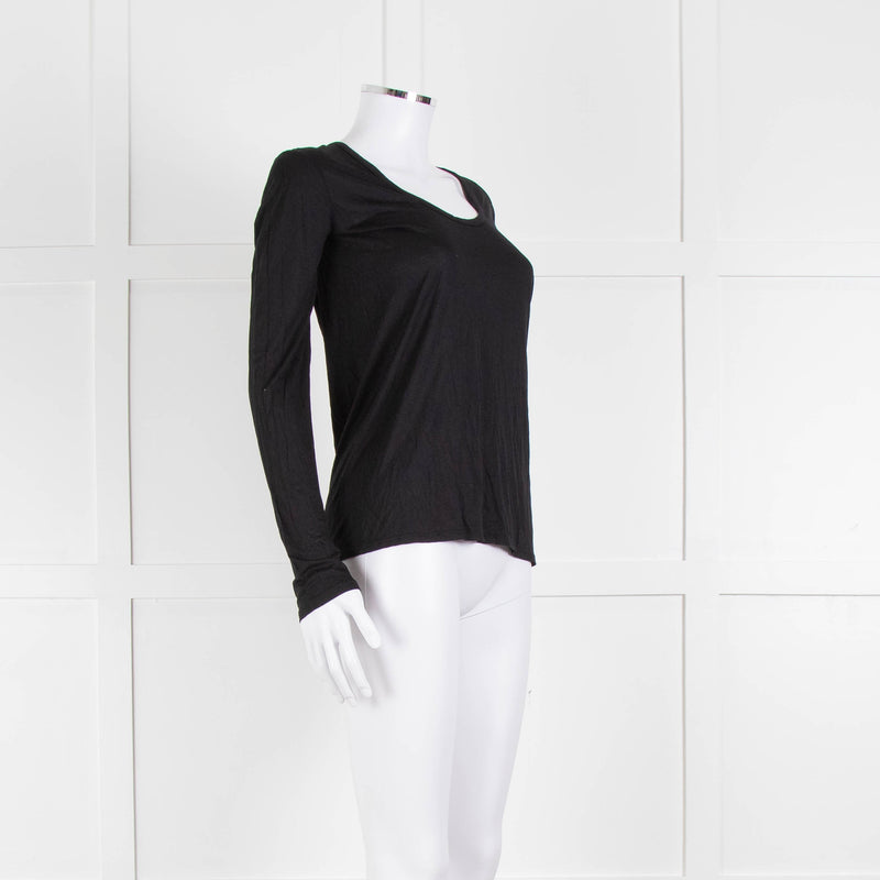 The Row Black Long Sleeve T-Shirt