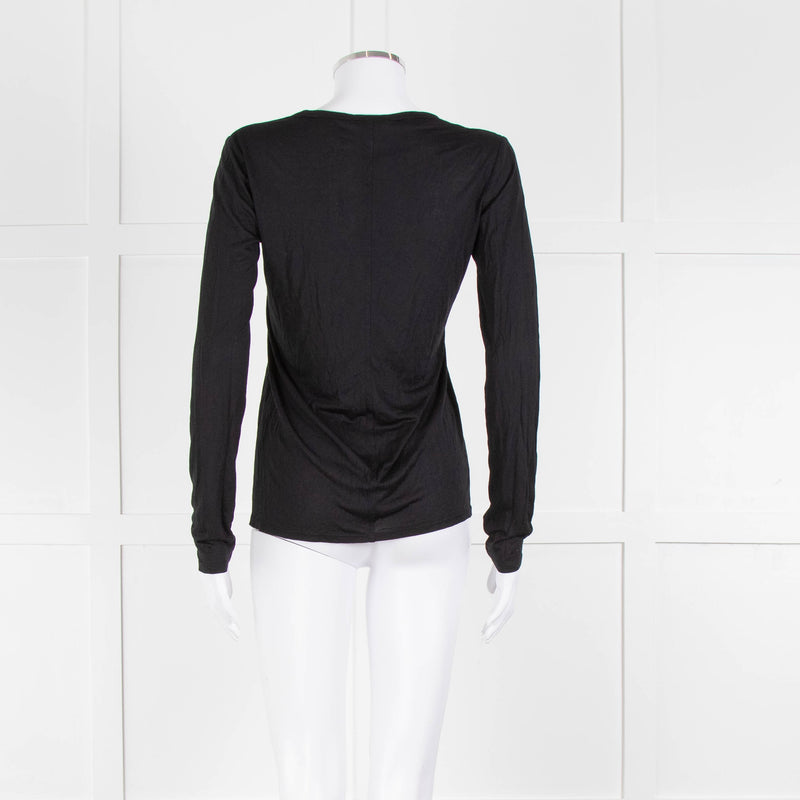 The Row Black Long Sleeve T-Shirt