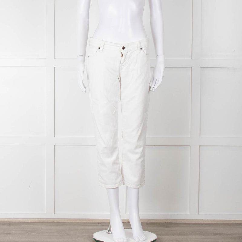 Citizens Of Humanity White Cropped Jeans