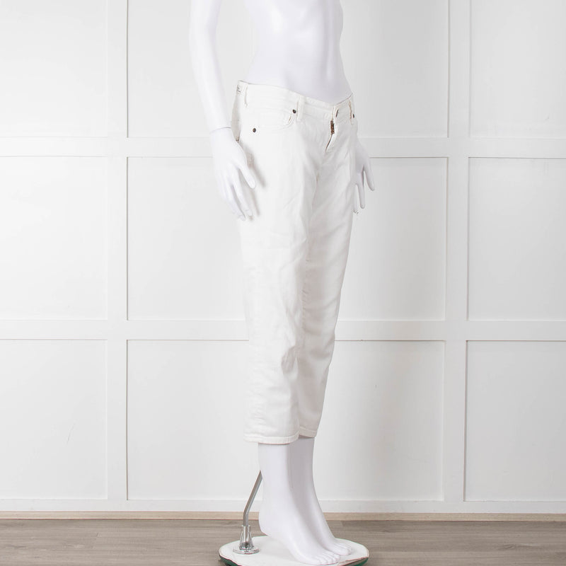 Citizens Of Humanity White Cropped Jeans