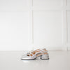 Les Souliers Sezane Silver Slingback Shoes