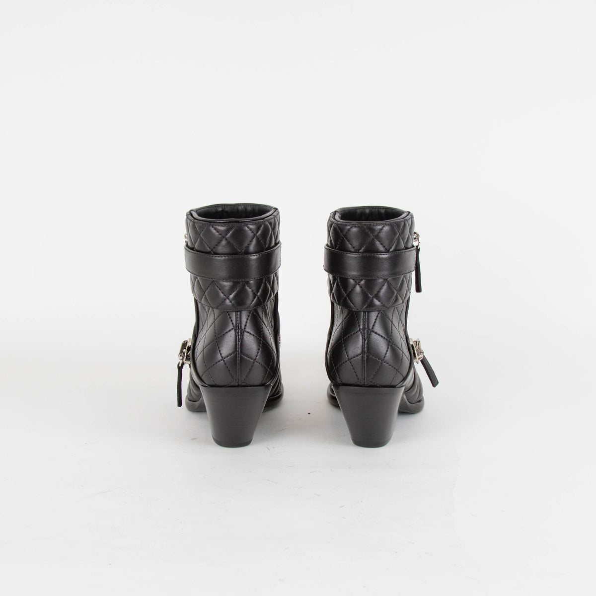 Giuseppe Zanotti Black Leather Ankle Boots With Zips
