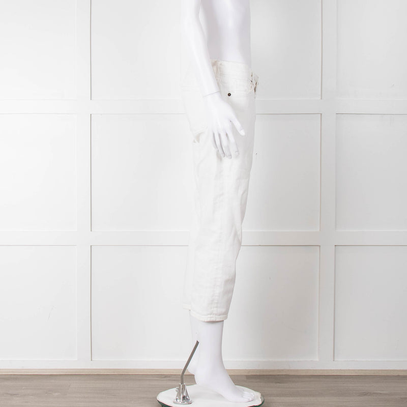 Citizens Of Humanity White Cropped Jeans