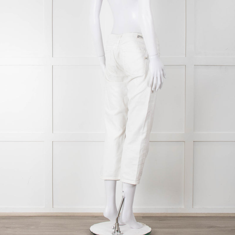 Citizens Of Humanity White Cropped Jeans