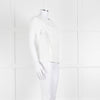 Claudie Pierlot White Scallop Front Detail Short Sleeve Top