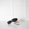 Les Souliers Sezane Silver Slingback Shoes