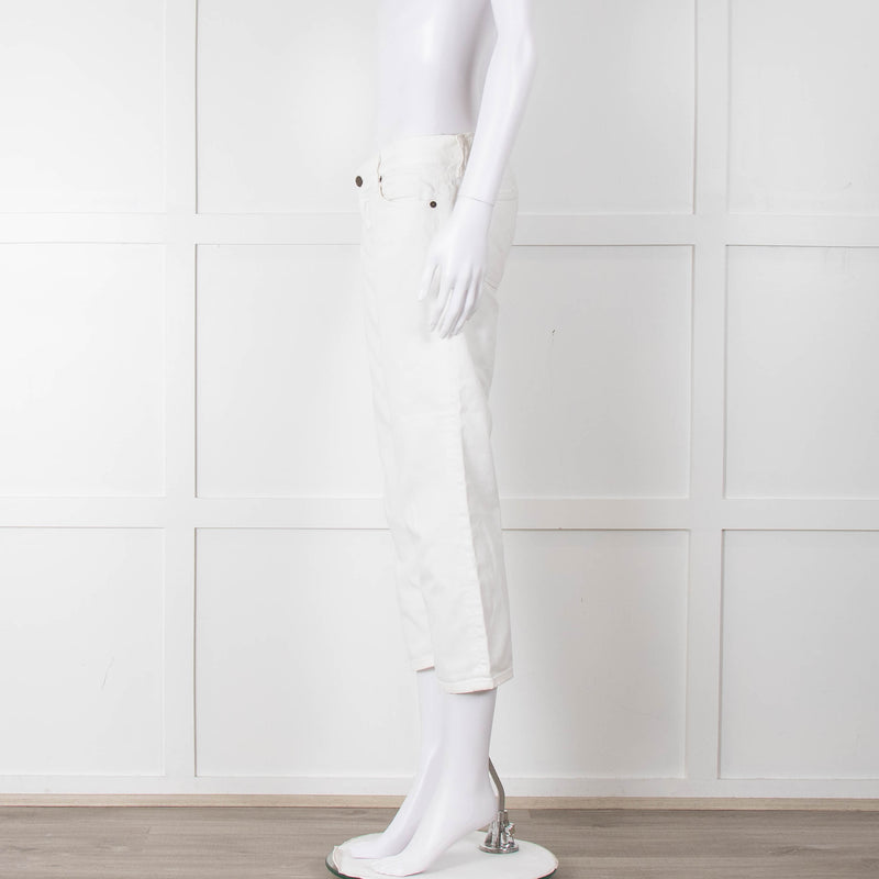 Citizens Of Humanity White Cropped Jeans