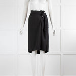 Dries Van Noten Black Wrap Skirt