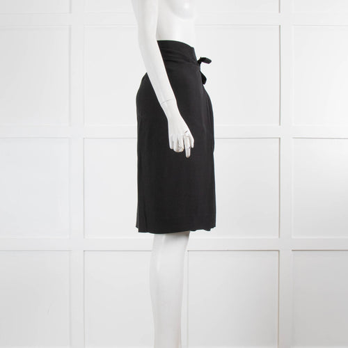 Dries Van Noten Black Wrap Skirt