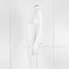 Claudie Pierlot White Scallop Front Detail Short Sleeve Top