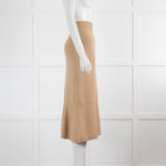 Chanel Gold Shimmery Cashmere Long Skirt