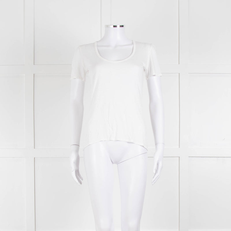 The Row Cream Short Sleeve T-Shirt