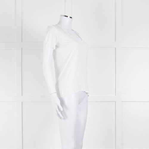 The Row Cream Short Sleeve T-Shirt