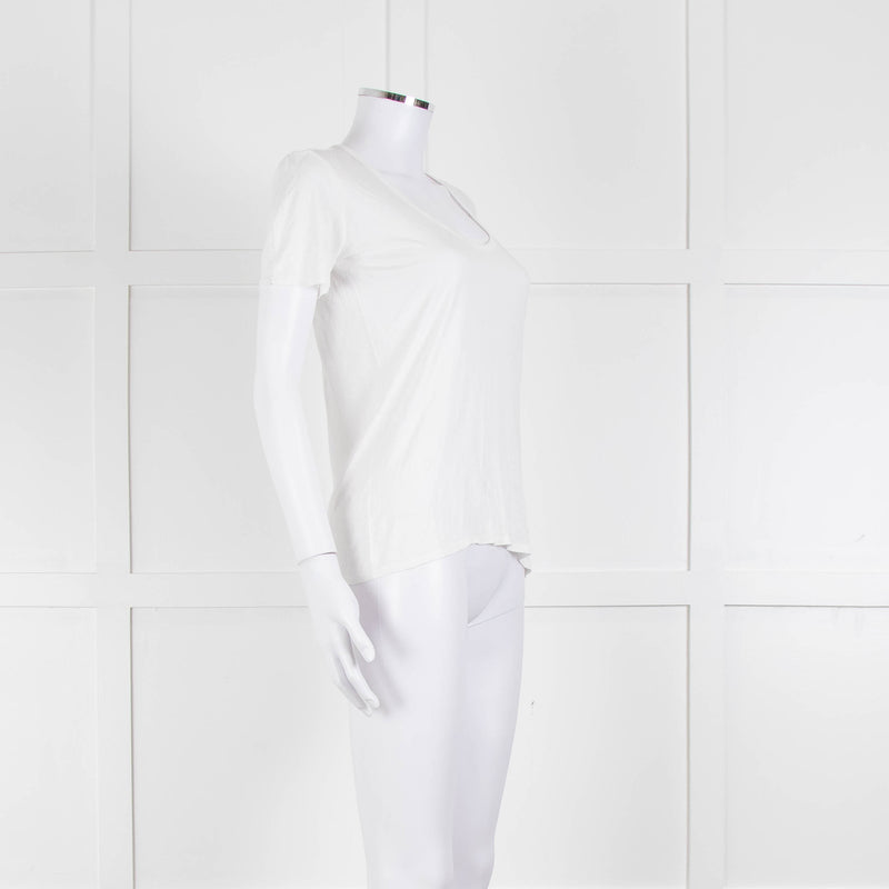 The Row Cream Short Sleeve T-Shirt