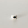 Bvlgari Chandra White Ceramic 18ct Yellow Gold Blue Topaz Ring