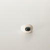 Bvlgari Chandra White Ceramic 18ct Yellow Gold Blue Topaz Ring