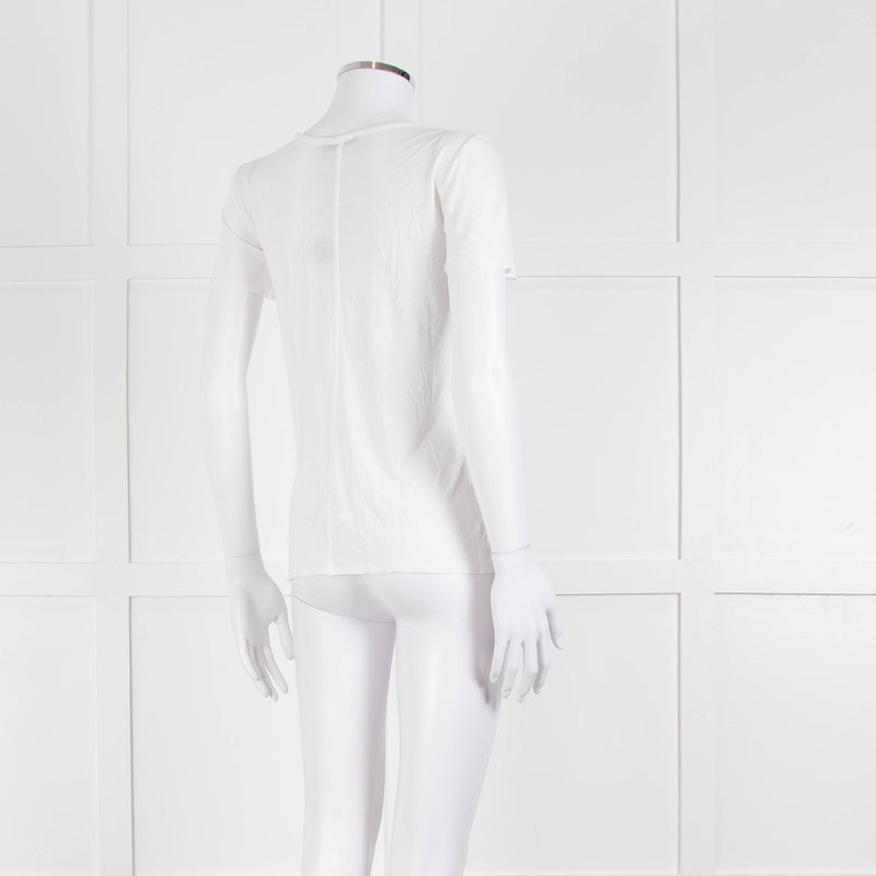 The Row Cream Short Sleeve T-Shirt
