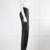 Christian Dior Black Leather Front Pockets Leather Trousers