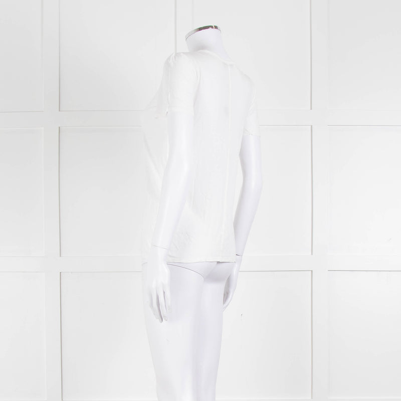 The Row Cream Short Sleeve T-Shirt