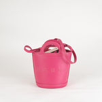 Marni Pink Leather Tropicalia Bucket Bag