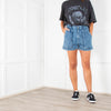 DL1961 Blue Atlas Laser Marie Denim Shorts