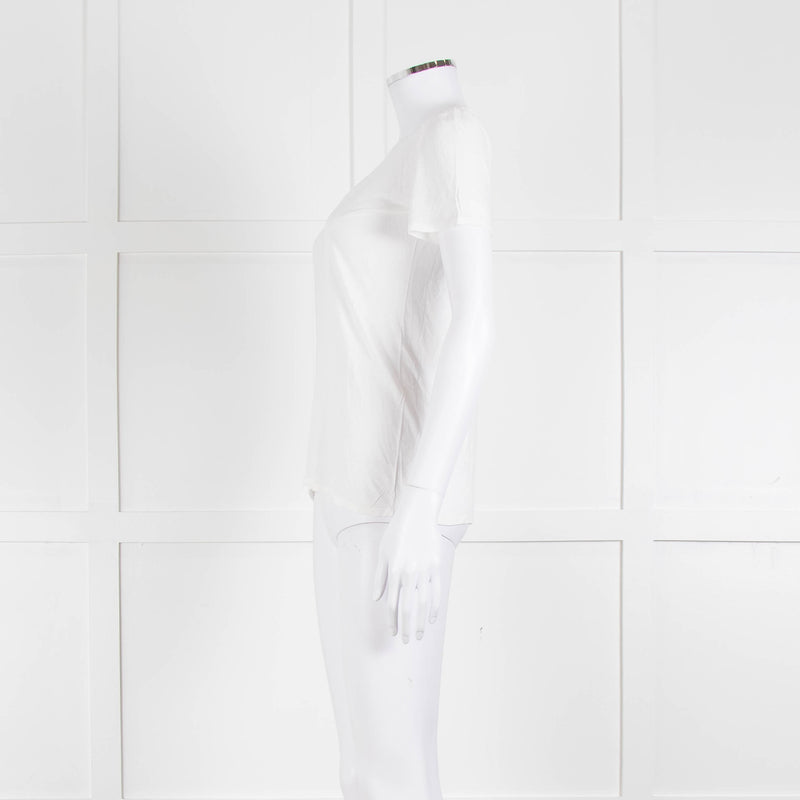 The Row Cream Short Sleeve T-Shirt