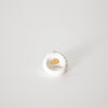 Bvlgari Chandra White Ceramic 18ct Yellow Gold Blue Topaz Ring