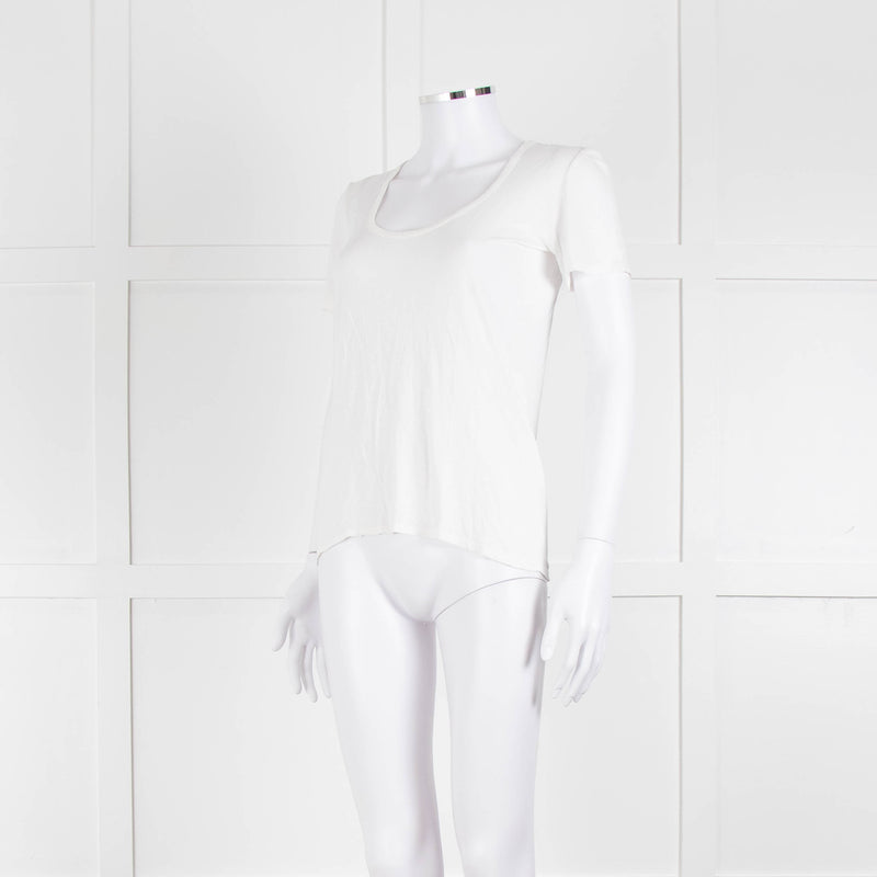 The Row Cream Short Sleeve T-Shirt
