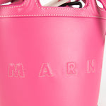 Marni Pink Leather Tropicalia Bucket Bag