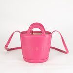 Marni Pink Leather Tropicalia Bucket Bag