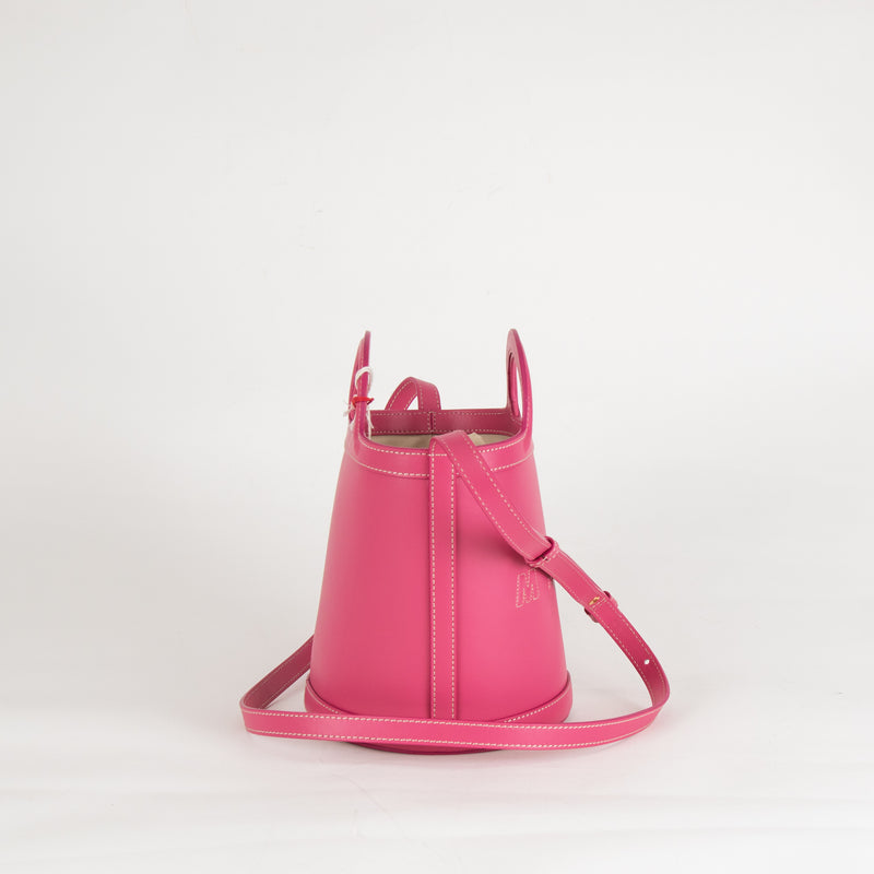 Marni Pink Leather Tropicalia Bucket Bag