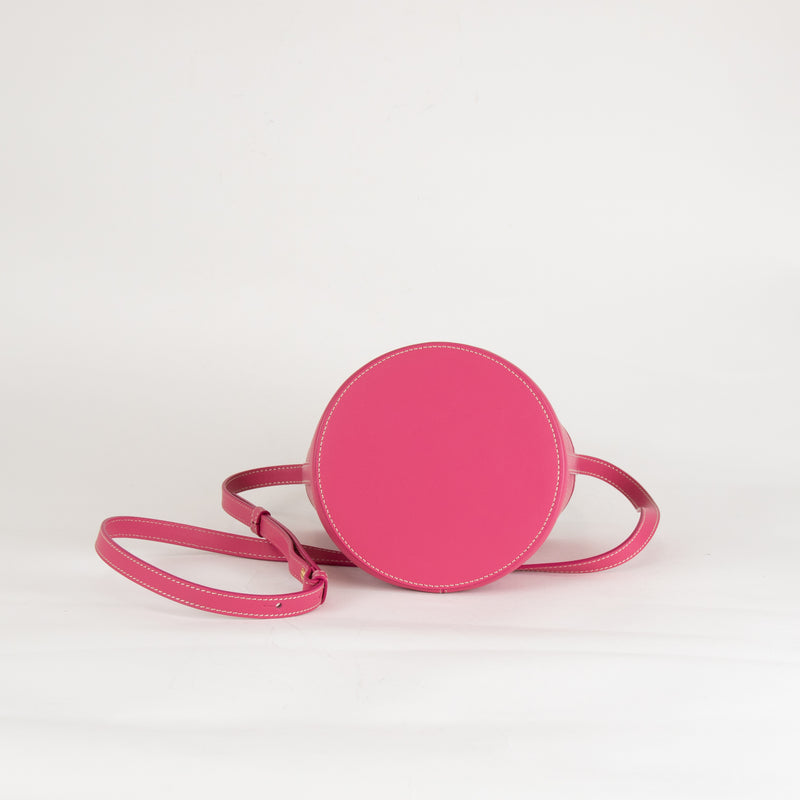 Marni Pink Leather Tropicalia Bucket Bag
