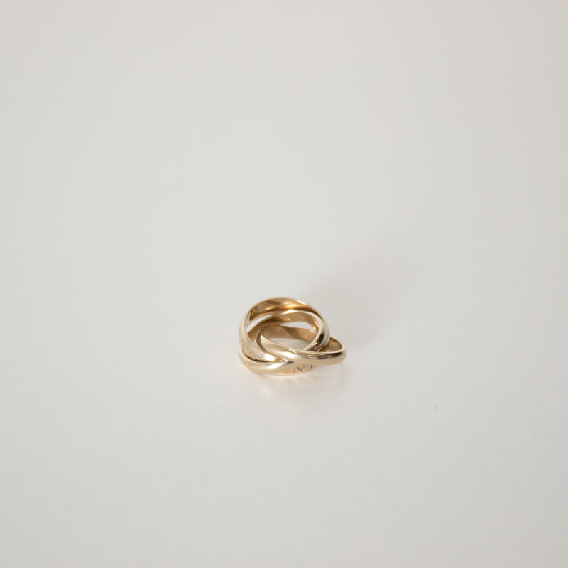 Cartier 18ct Pale Gold Or Amour Et Trinity Ring