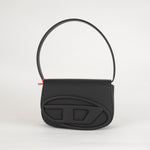 Diesel Matte Black D Logo Shoulder Bag