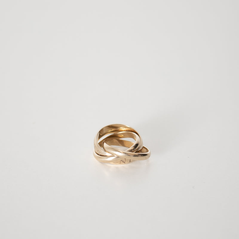 Cartier 18ct Pale Gold Or Amour Et Trinity Ring