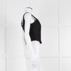 LoveShackFancy Black Lace Sleeveless Bustier Top
