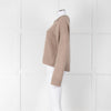 Bella Dahl Brown Collard Cashmere Mix Jumper