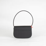 Diesel Matte Black D Logo Shoulder Bag