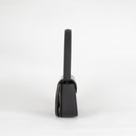 Diesel Matte Black D Logo Shoulder Bag