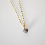 Kirstie Le Marque Gold Chain With Pave Set Ball Pendant