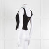LoveShackFancy Black Lace Sleeveless Bustier Top
