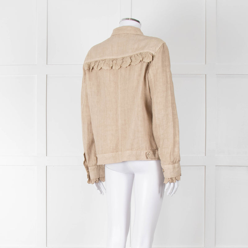 Haris Cotton Beige Linen Jacket