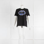 Markus Lupfer Black Lip Print T-Shirt