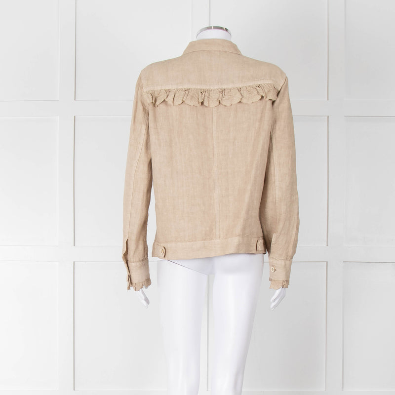 Haris Cotton Beige Linen Jacket
