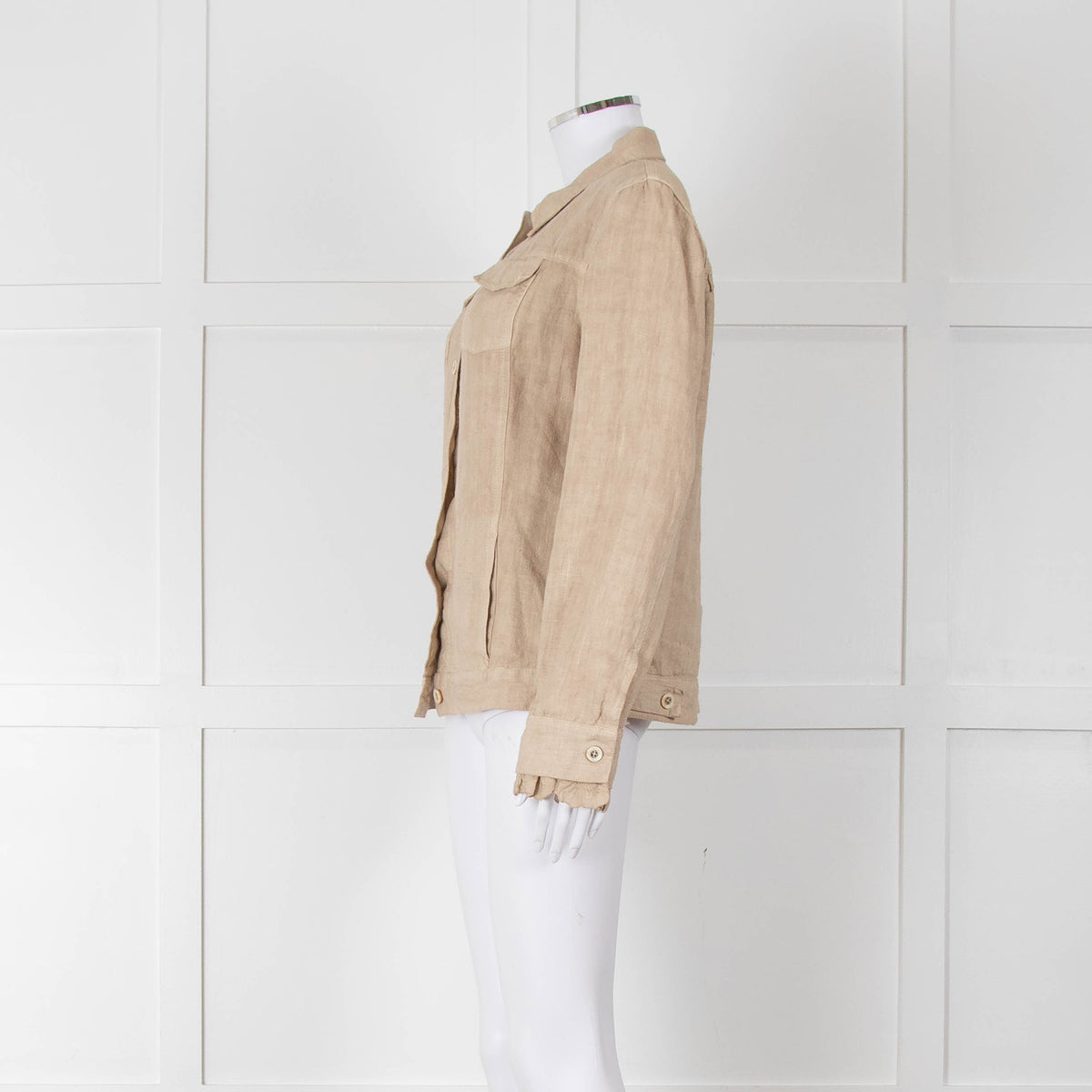 Haris Cotton Beige Linen Jacket