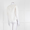 Vanessa Bruno Cream Linen Embroidered Scallop Trim Top