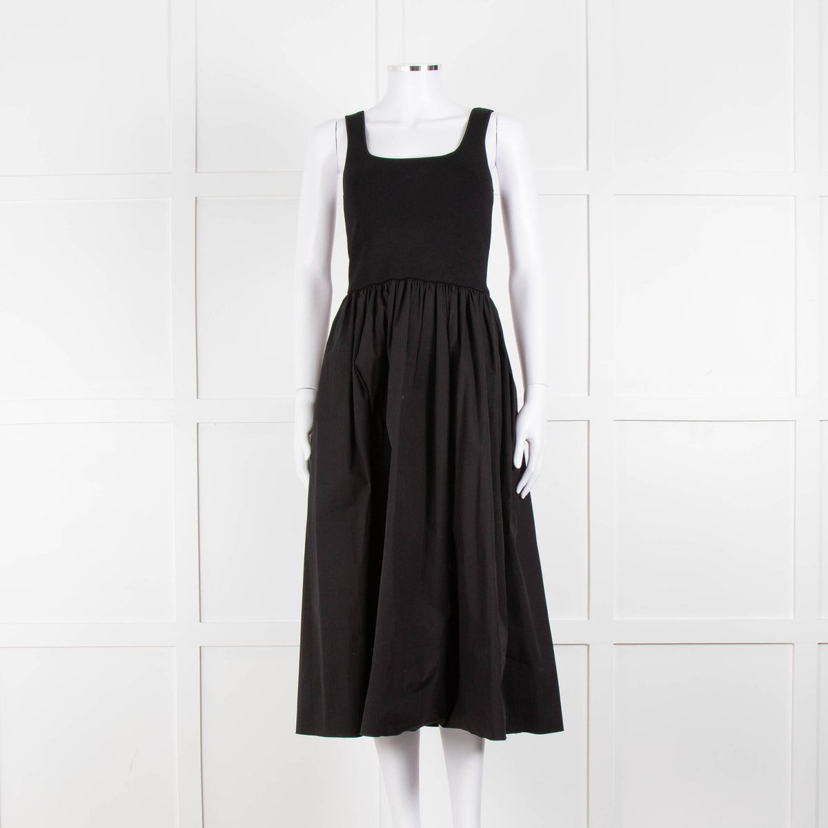 Theory Black Stretchy Top Sleeveless Dress